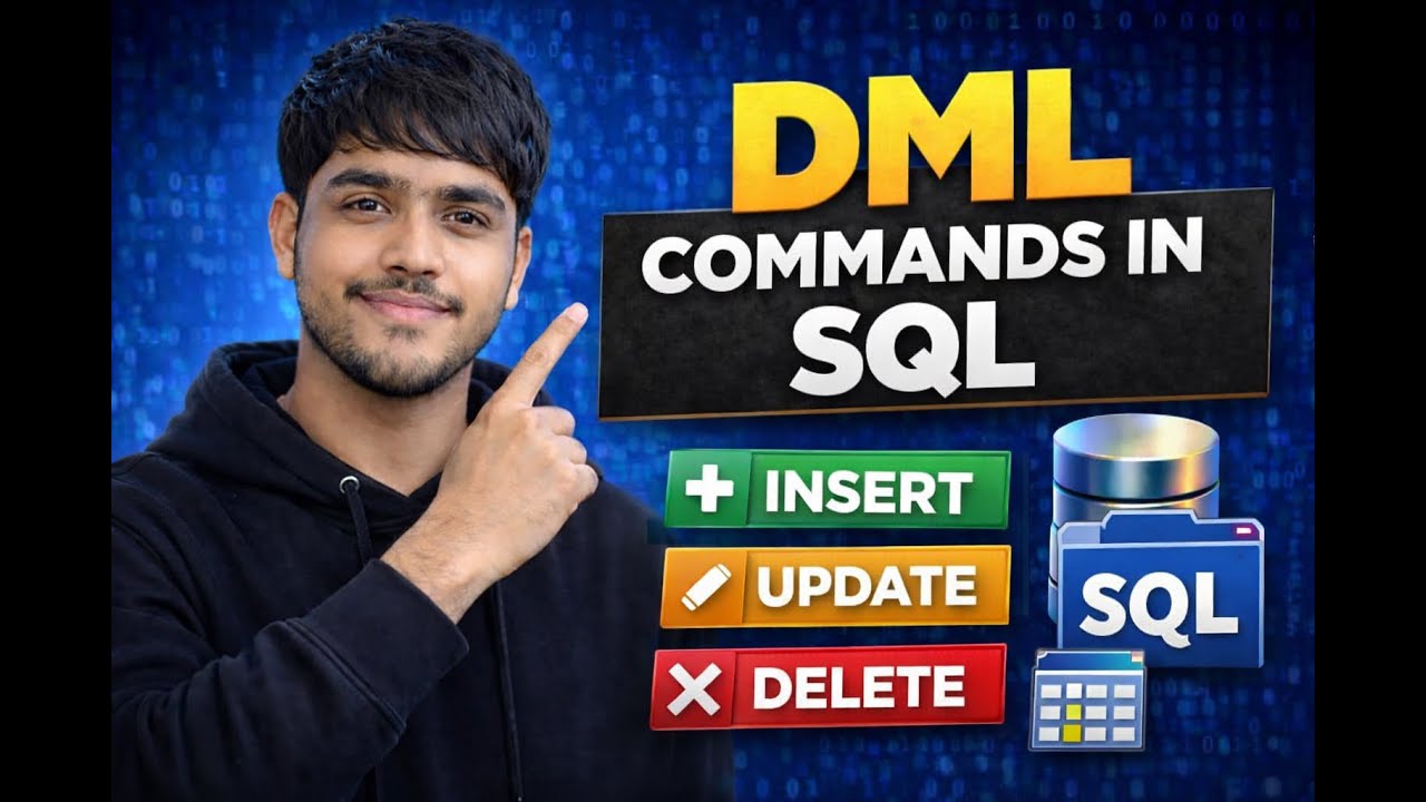 DML Commands in SQL | INSERT UPDATE DELETE Explained with Examples