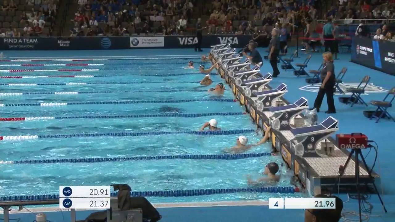 Olympic Swimming Trials | Nathan Adrian Wins 50m Prelim Heat
