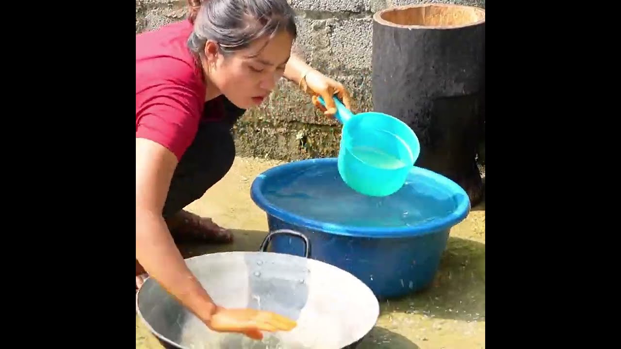 Single mothe How to make five-color sticky rice with your children - bring it to the market to sell