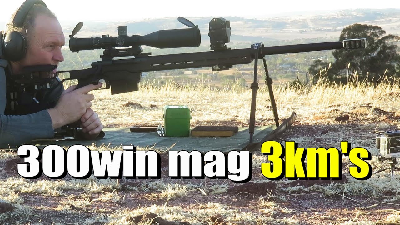 300win  mag at 3km's (equipment testing)