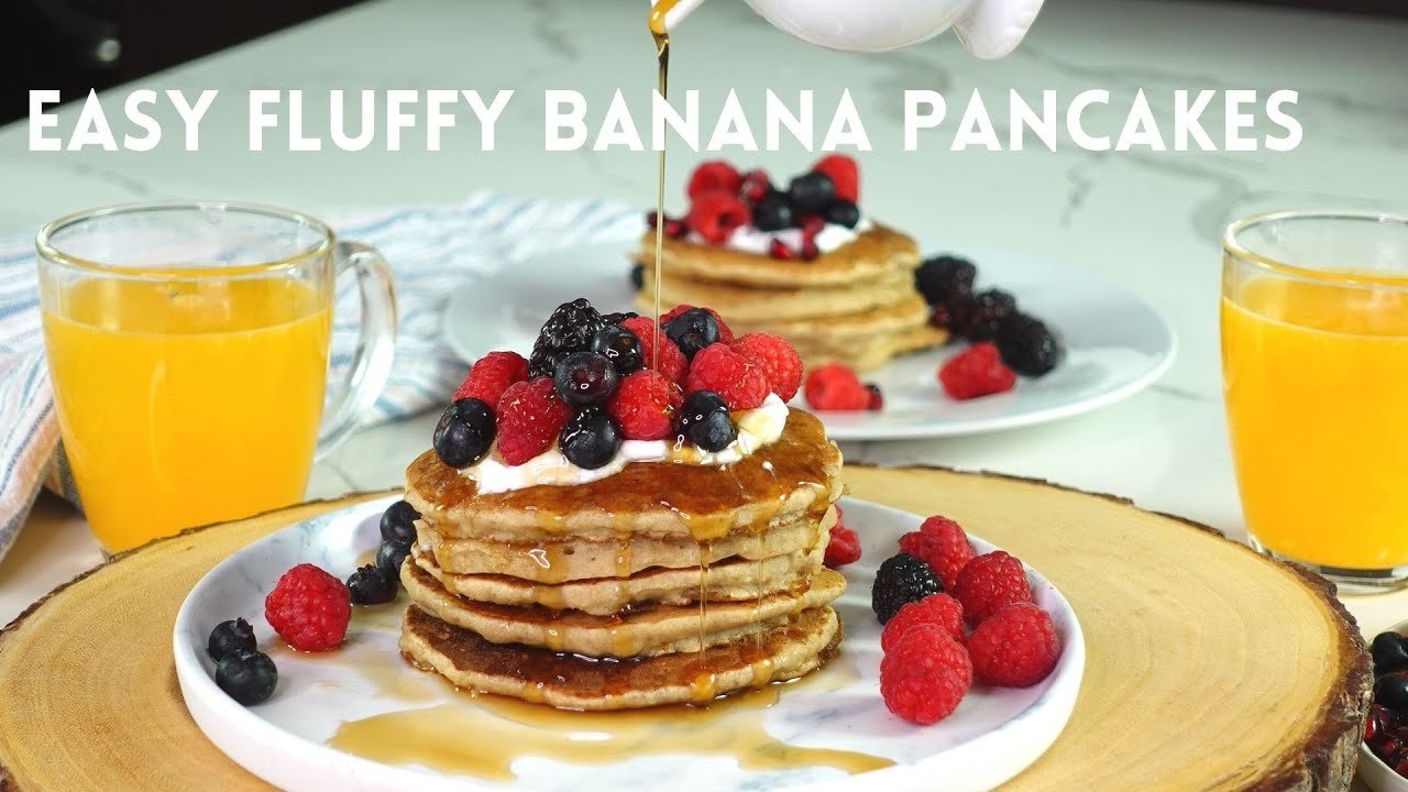 Easy Fluffy Banana Pancakes Gluten & Dairy Free