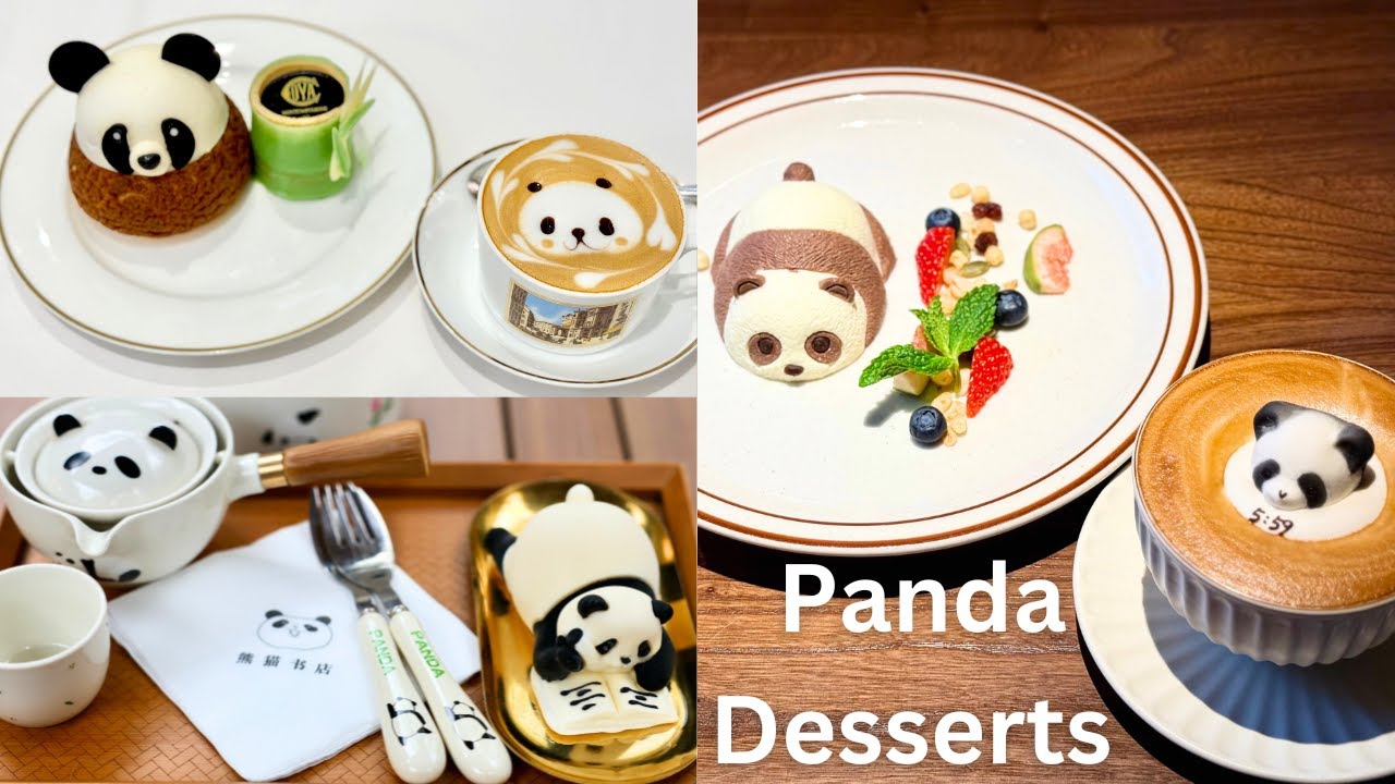 Panda Desserts in Chengdu, China