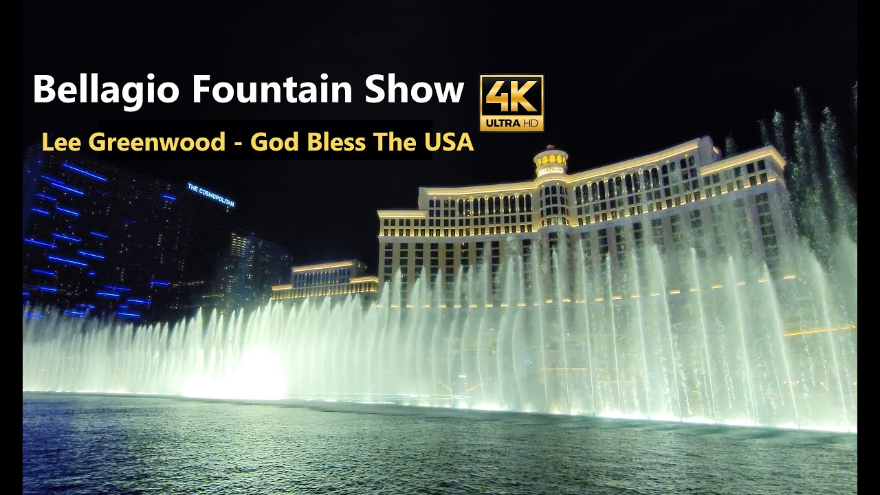 Las Vegas | Bellagio Fountain Show | Lee Greenwood - God Bless The USA