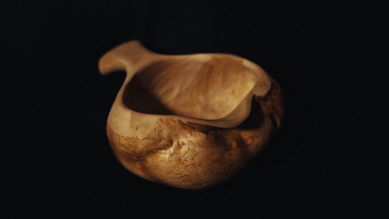 making a KUKSA - handmade traditional Finnish birch burl kuksa