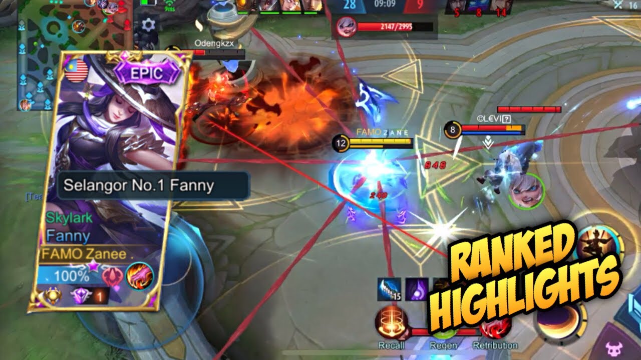FREESTYLE KILL ON RANK MODE?! FANNY RANKED HIGHLIGHTS PART 18