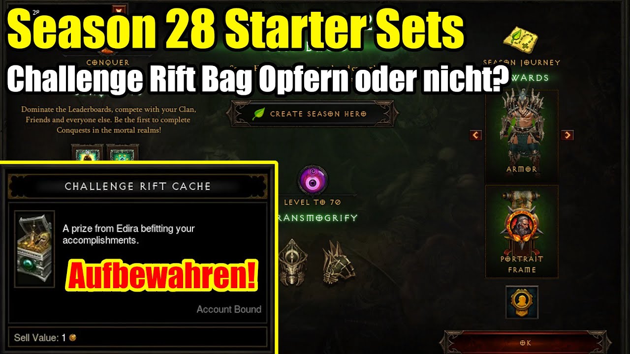 Season 28 Starter Sets | Challenge Rift Bag Opfern oder nicht?