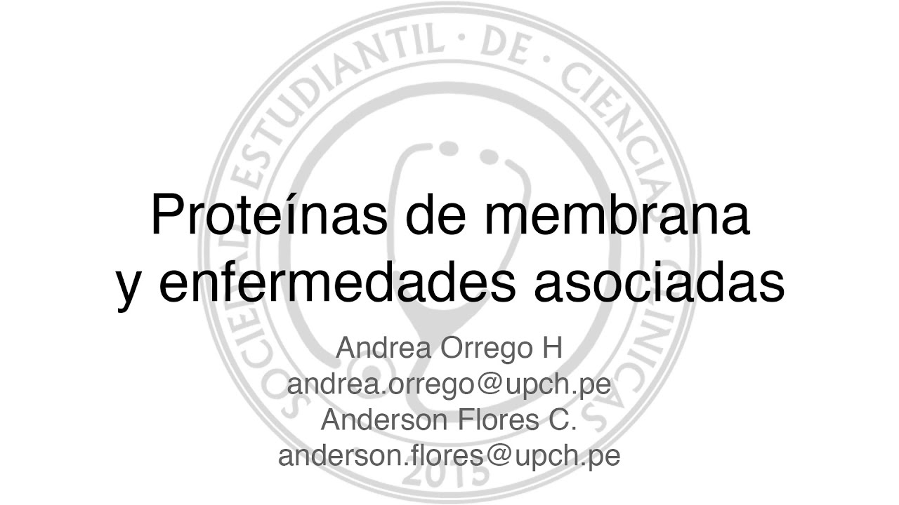 Proteínas de membrana y enfermedades asociadas