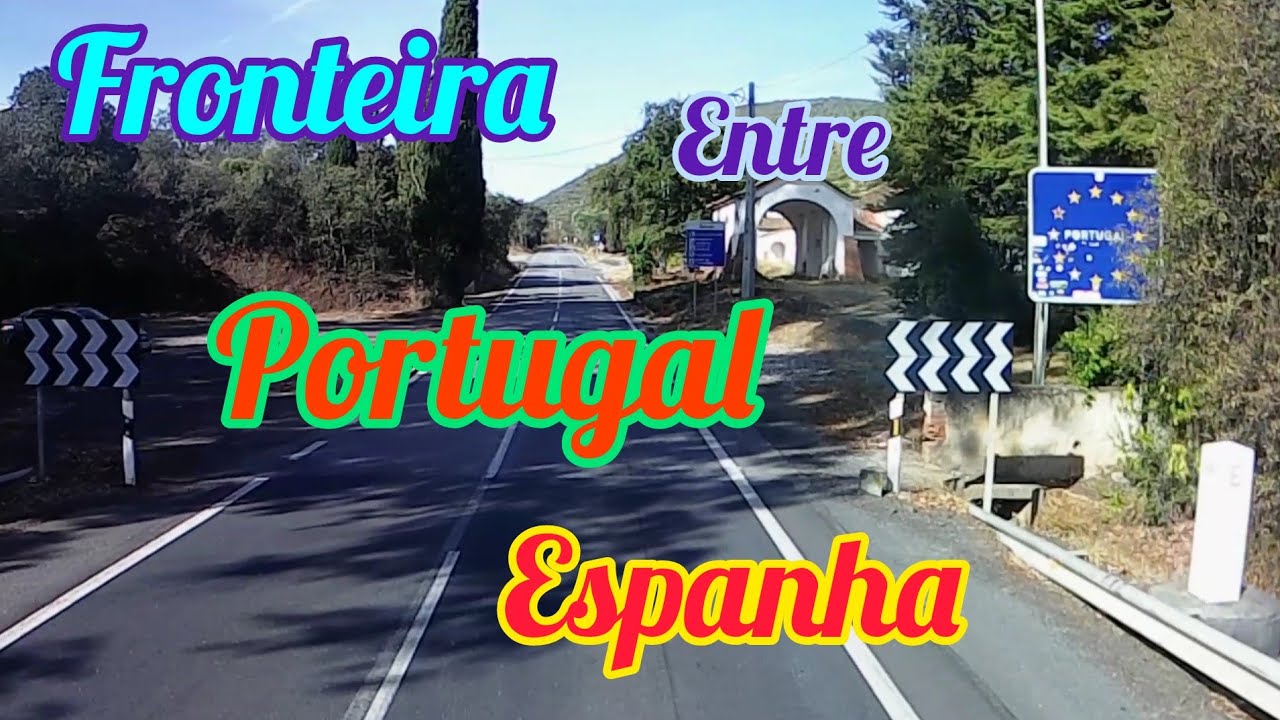 Fronteira entre Portugal Espanha   Rosal de la Frontera Alentejo Andaluzia