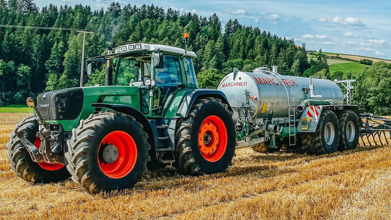 Testeinsatz f&uuml;r den neuen Fendt 924! Jonas @Let&acute;s Drive 924 Vario mit Marchner G&uuml;llefass Teil 1
