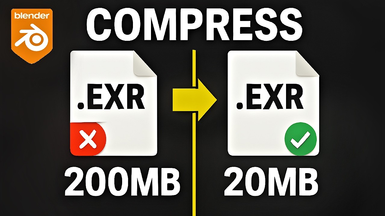 &ldquo;Save Space & Speed Up Renders &mdash; EXR Compression in Blender🔥&rdquo;