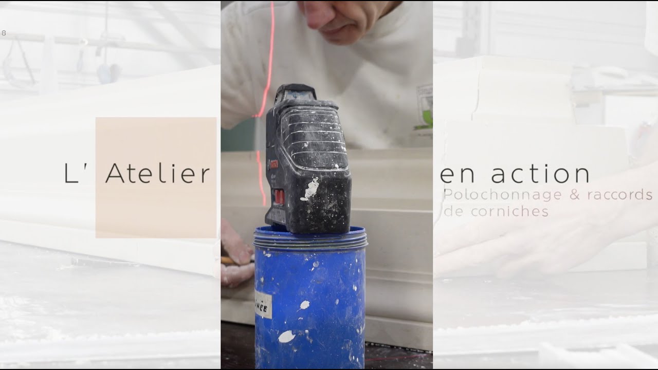 L' ATELIER EN ACTION - Polochonnage & raccords de corniches - Partie 2