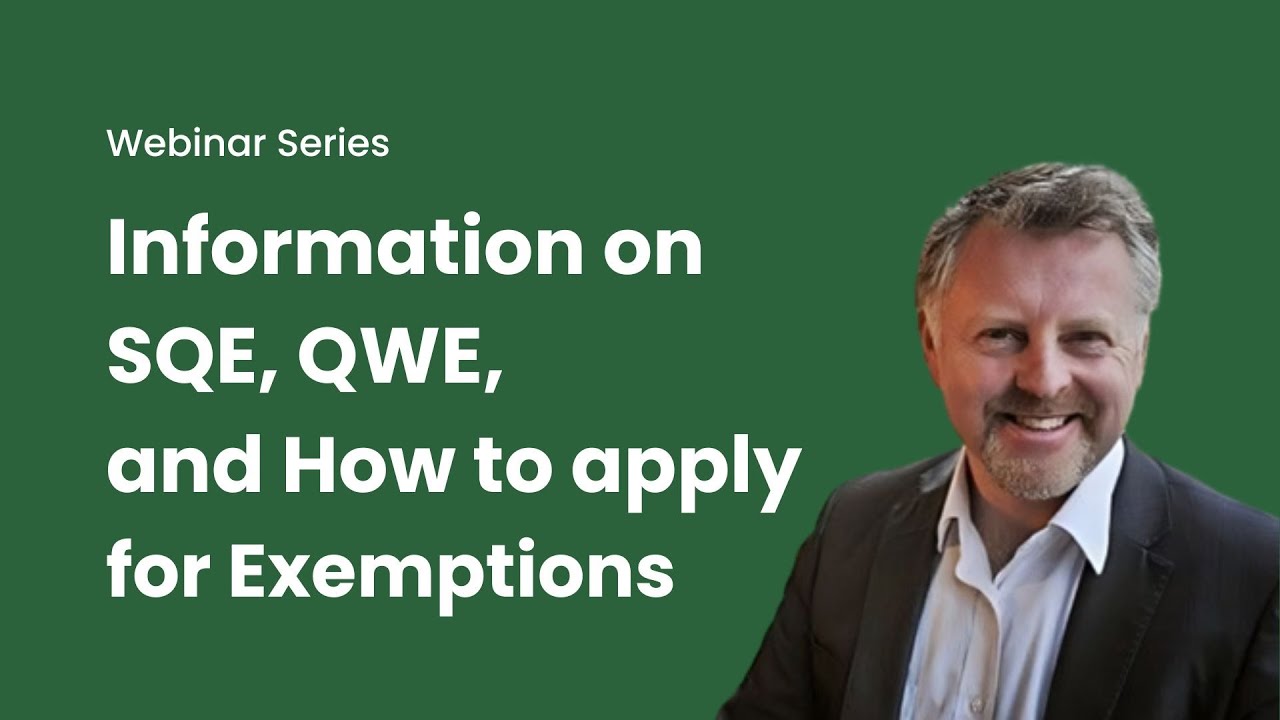 Webinar 15.2.24 - info on SQE, QWE, and Exemptions - SRA Pathways To Qualification as a solicitor