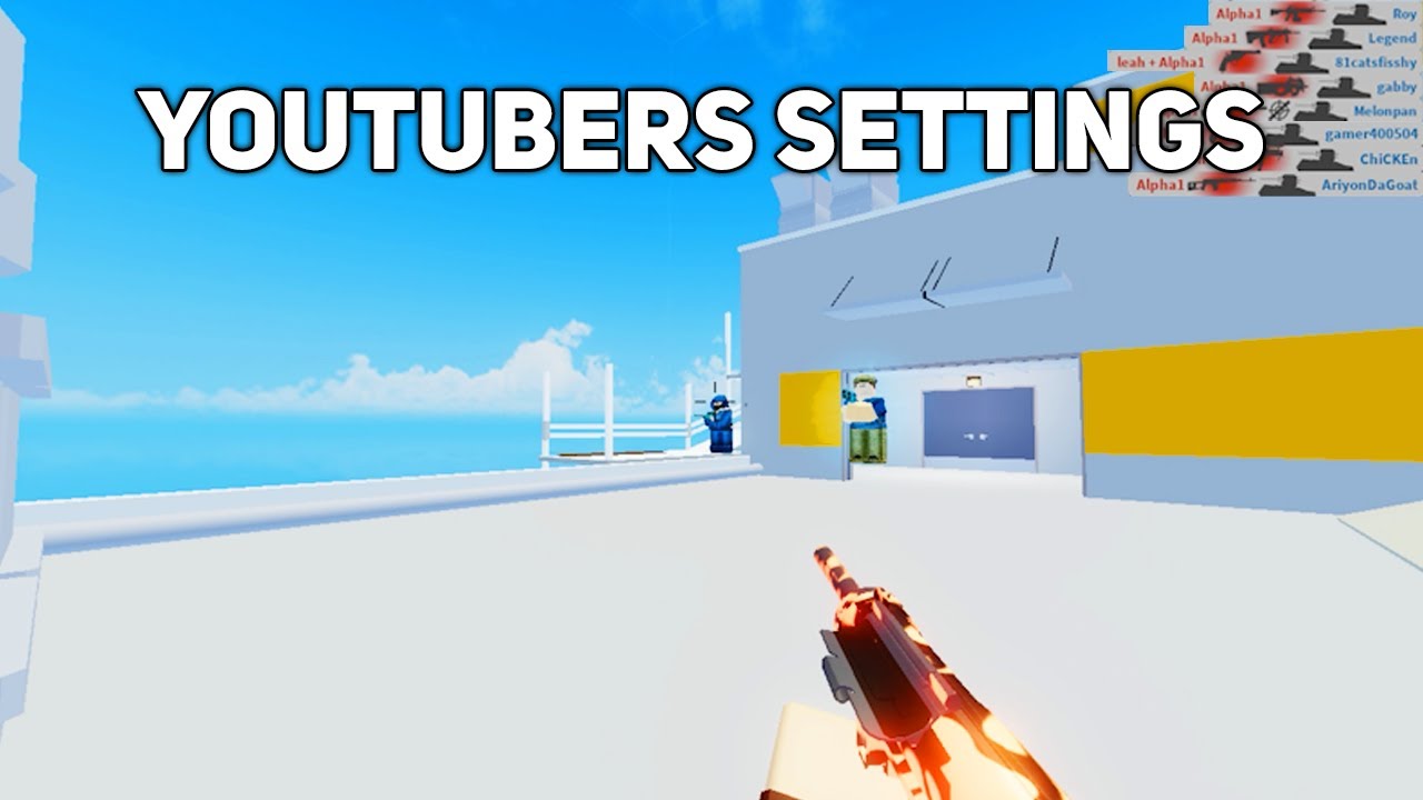 Пробую настройки YouTubers Arsenal Pro в Roblox... (Dracoo, Tanqr, Enriquebruv)