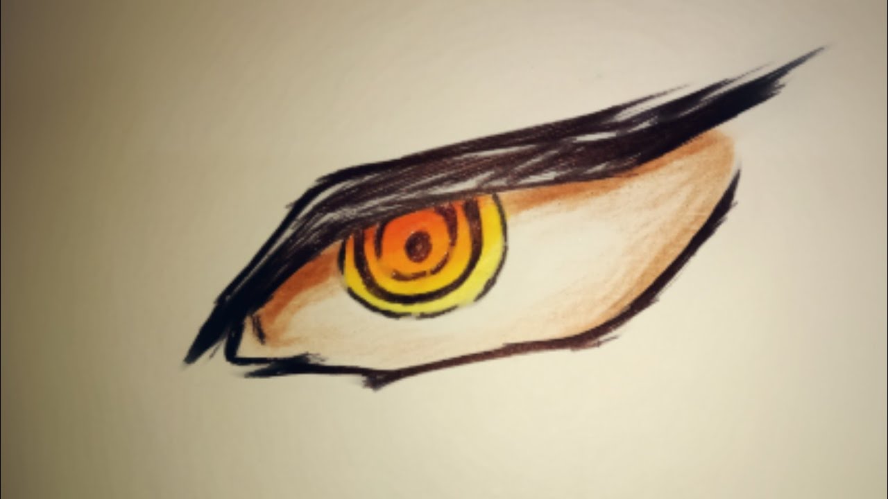 how to draw sukuna anime eye