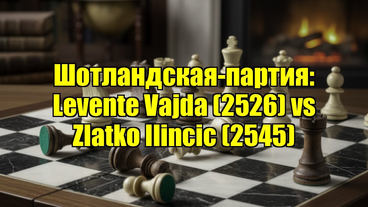 Шотландская-партия: Levente Vajda (2526) vs Zlatko Ilincic (2545)