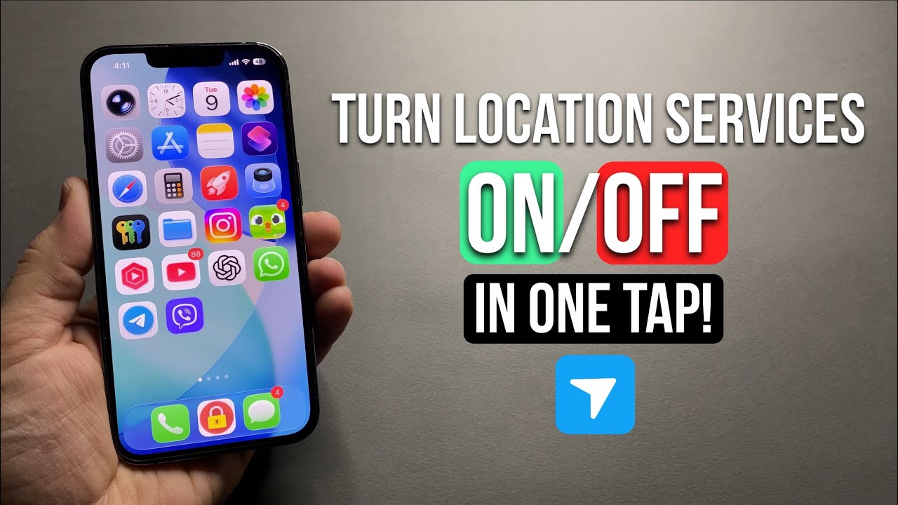 Turn Location Services On/Off in ONE Tap! (iOS Hidden Trick)
