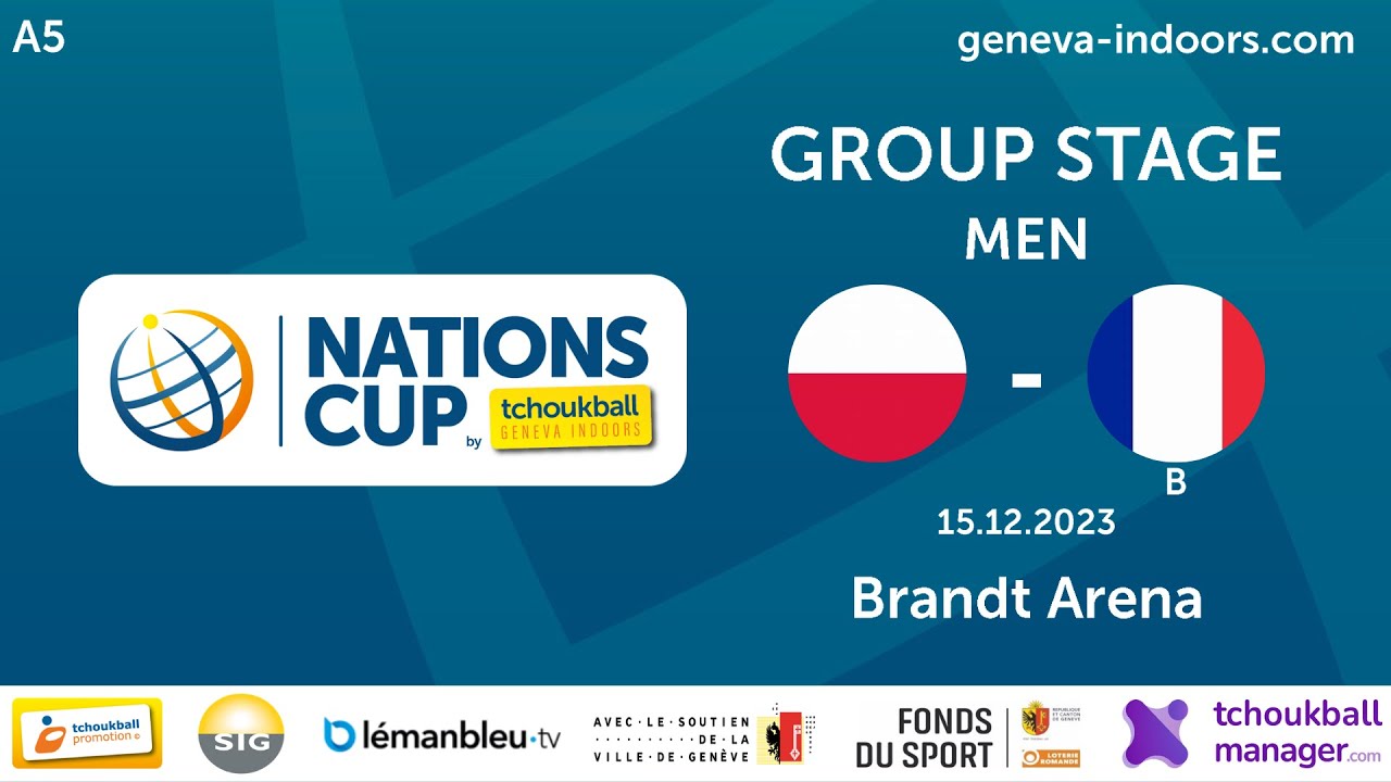 Pologne / France - Phase de groupe Homme - Coupe des Nations Tchoukball 2023 - FR
