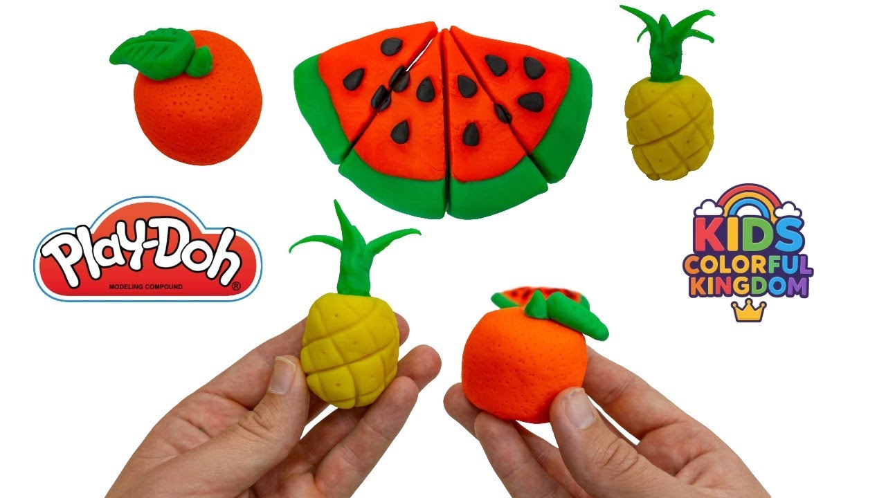 How to Make DIY Play Doh Fruits!