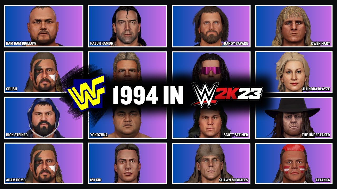 WWF 1994 in WWE 2K23 | Full Roster, Entrances & Finishers