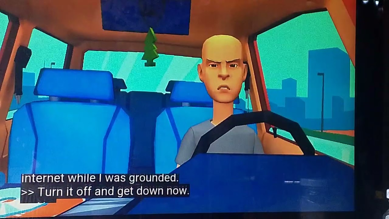 Classic Caillou crashes his mom's new car/ grounded 