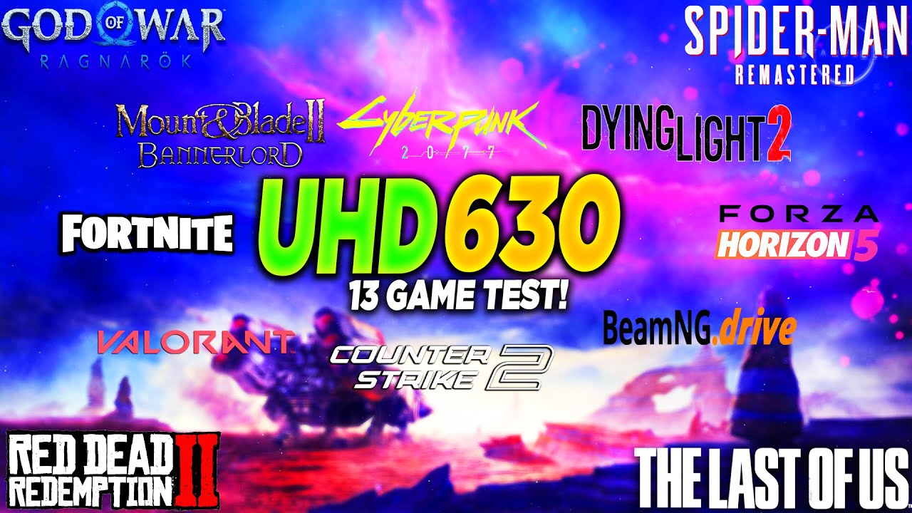 UHD 630 + i5 10400 - Test in 13 Games in 2025
