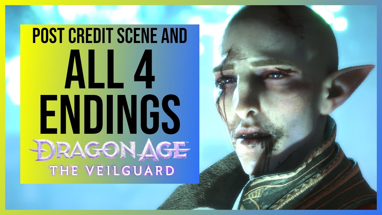Dragon Age Veilguard: все 4 концовки + секретная сцена после титров (4K 60 кадров в секунду)