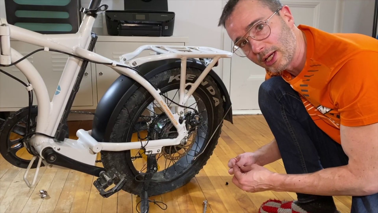 Installing front and rear fenders on RadMini from Rad power Bike, without removing the rear wheel