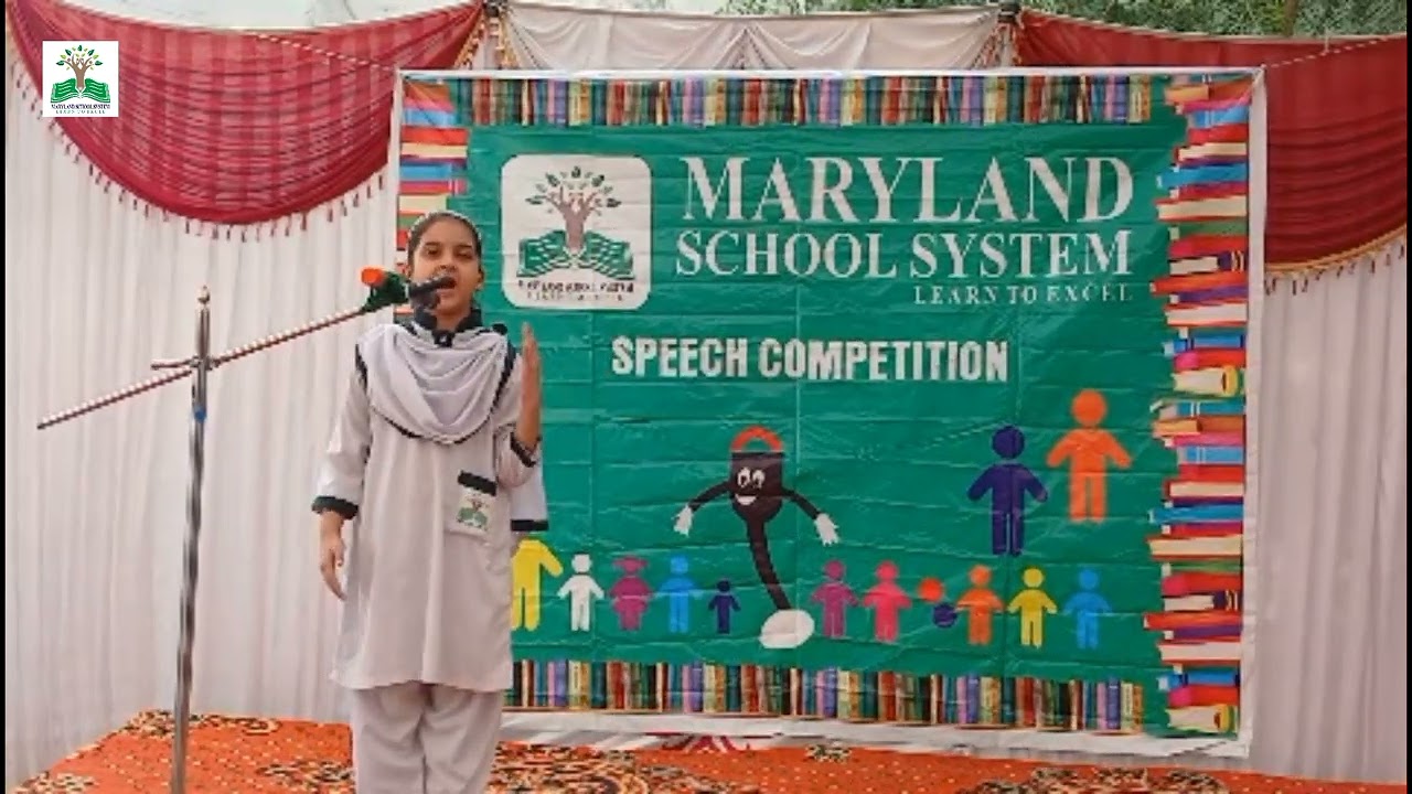 Unity, Faith and Discipline l English Speech l Class 2 l Mahnoor l Maryland School l 2025