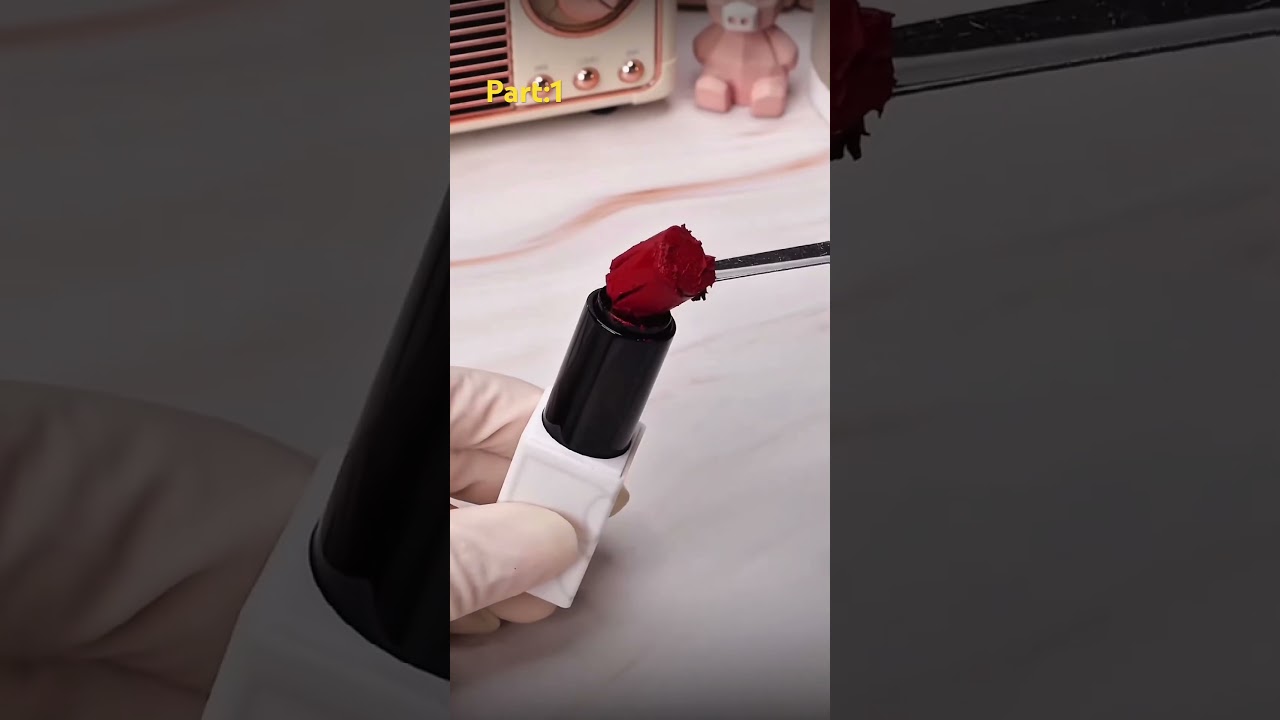 Restoring a Broken Lipstick to Look Brand New!  #LipstickRestoration #satisfyingrestoration