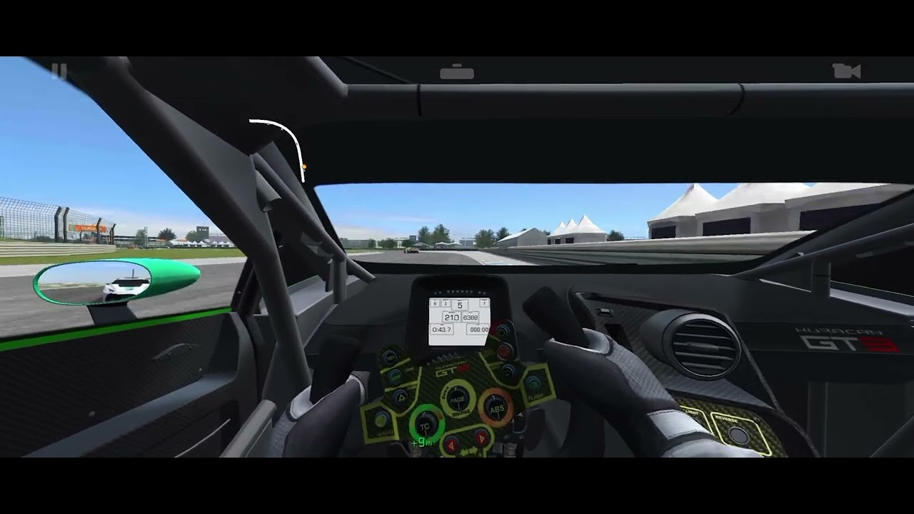 POV Real Racing3 Lamborghini Huracan GT3 at Indianapolis motor Speedway