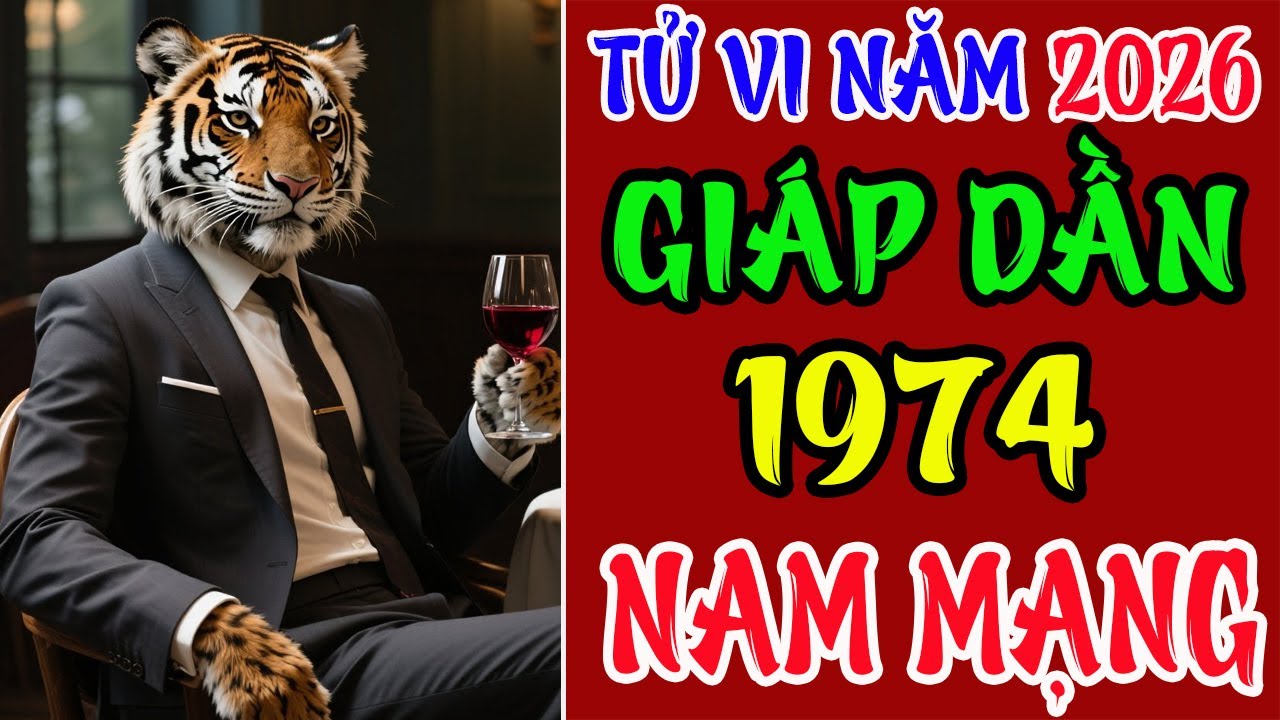 Tử Vi Năm 2026, Giáp Dần 1974 Nam Mạng, Hóa Nguy Thành An, Vận Hội Dồn Dập, Sướng Hết Cả Đời