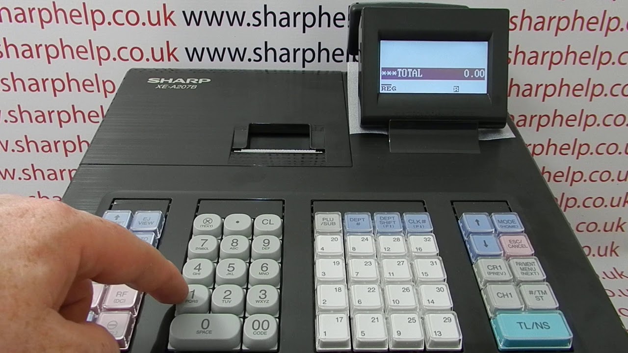 Сообщение об ошибке «ВЫКЛ. РЕЖИМ» на кассовом аппарате Sharp XE-A207 / XE-A207B / XE-A207W