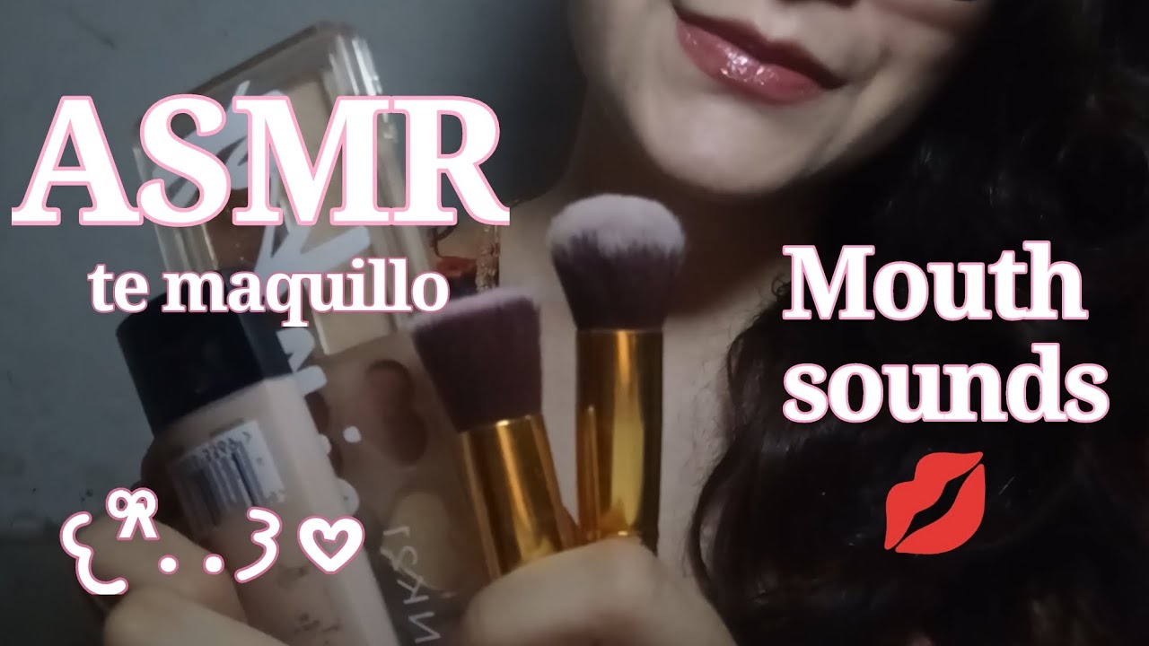 ASMR con muchos Mouth Sounds 𐔌^᪲᪲᪲. . 𐦯 te maquillo para una entrevista de trabajo .ᐟ.ᐟ 