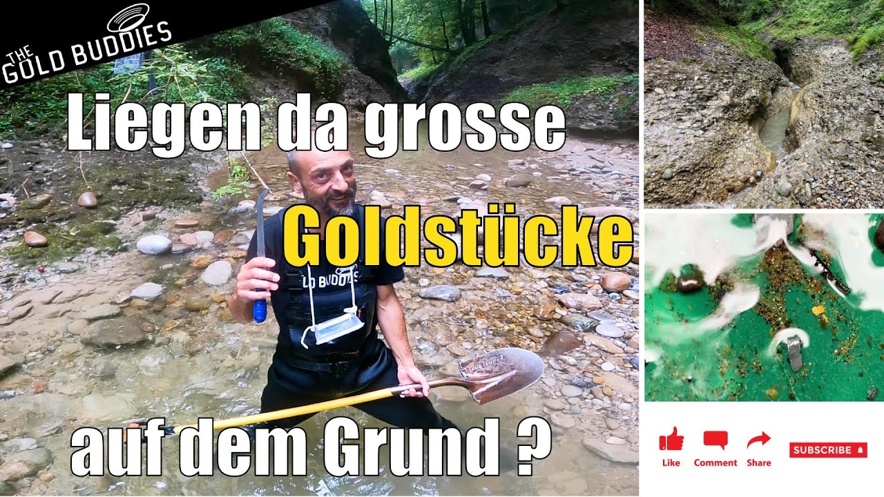 Liegen da grosse Goldstücke auf dem Grund?