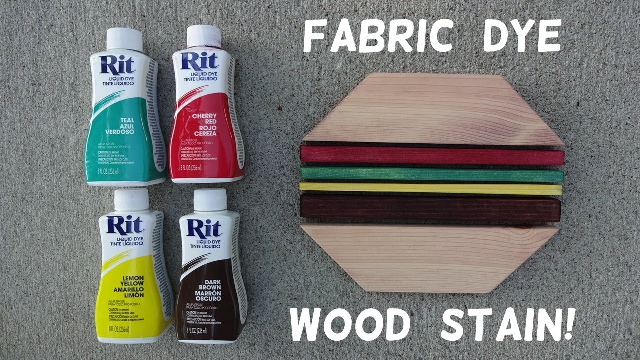 How to Stain Wood with Fabric Dye!