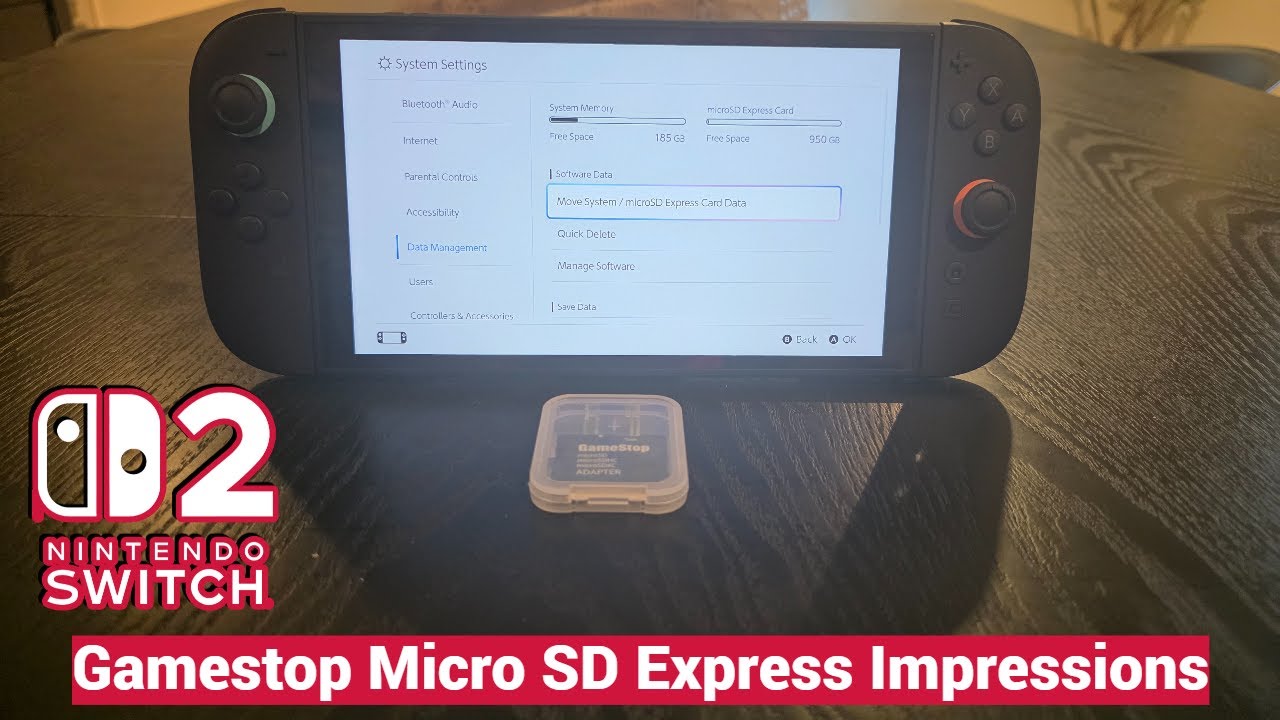 Распаковка и впечатления карты памяти Nintendo Switch 2 Gamestop Micro SD 1 ТБ Express Card | Про...