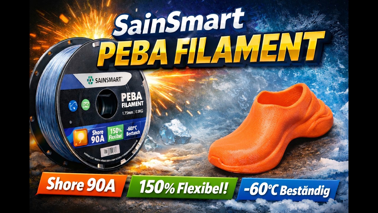 TPU war gestern? PEBA Filament - schneller, leichter & elastischer!