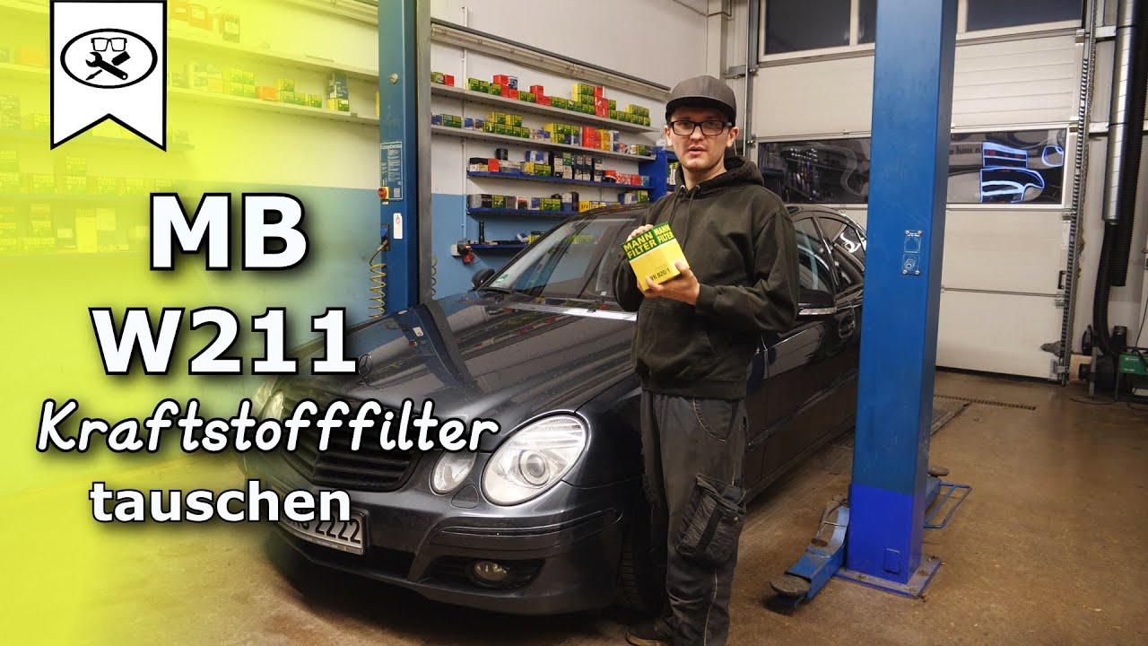 Mercedes Benz W211 Krafstofffilter  wechseln | change fuel filter | VitjaWolf | Tutorial | HD