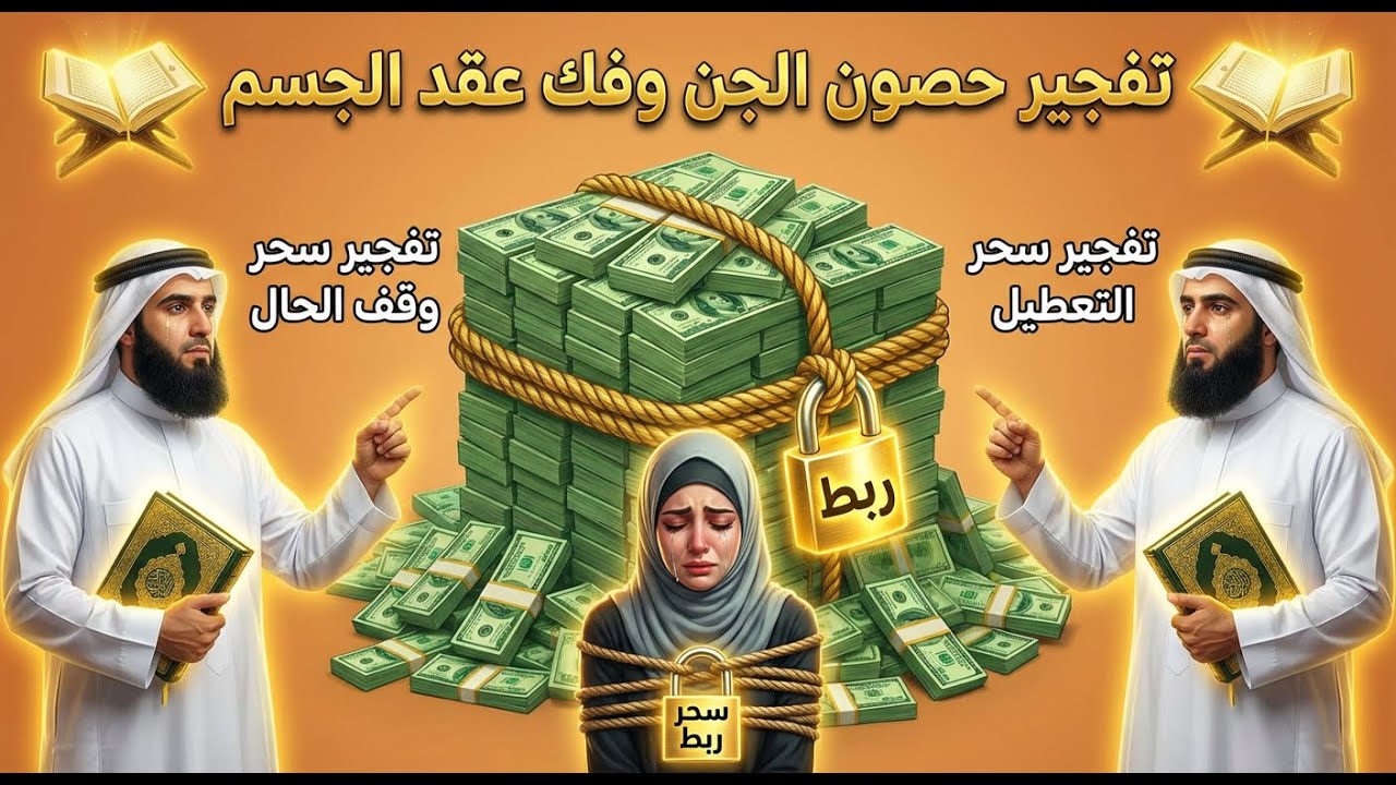 اقوى رقية شرعية شاملة لتفجير السحر المعقود فى الجسد وخروج السحر والعين والمس والحسد وفك جميع العقد