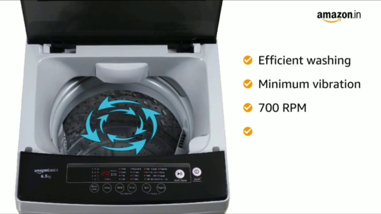 AmazonBasics 6.5 Kg Fully-Automatic Top Load Washing Machine//Amazon