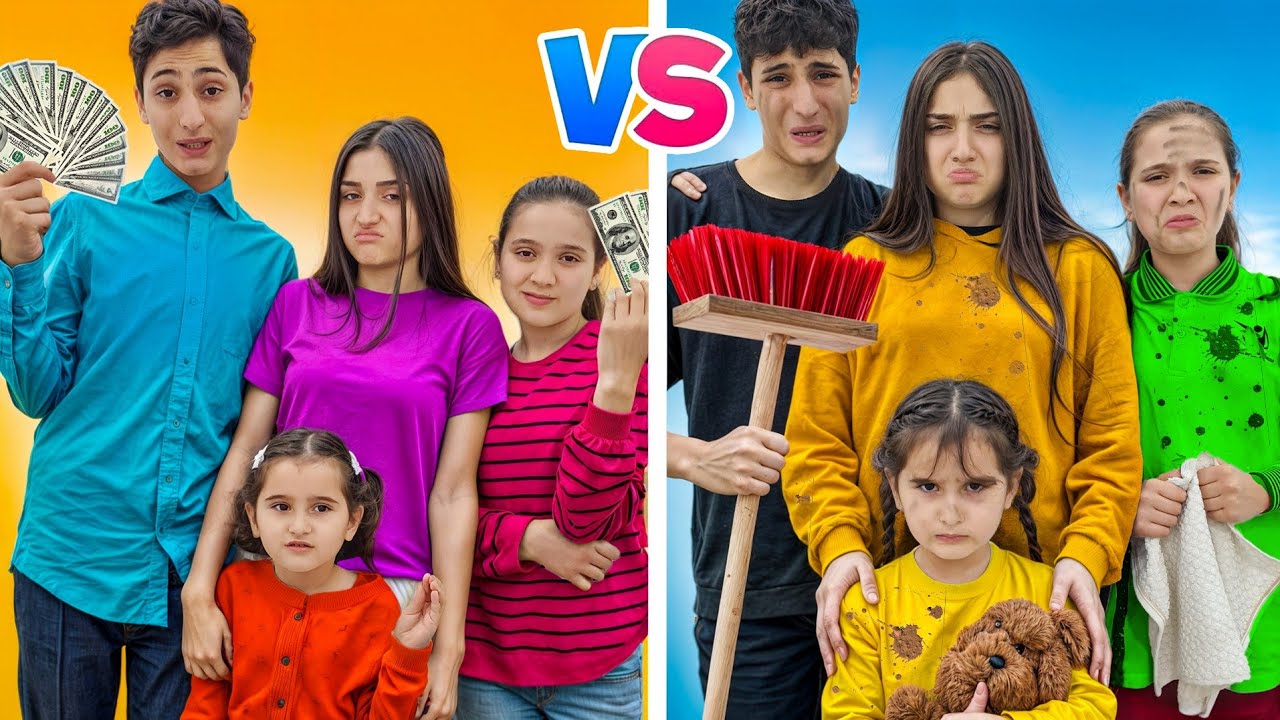 العائلة الفقيرة🥺 ضد العائلة الغنية 💰💰