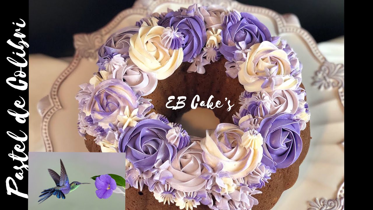Hummingbird cake | pastel de colibrí | decoración de rosetones