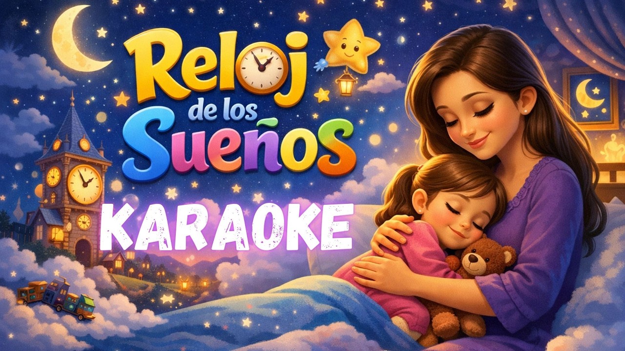 🌙🎤⏰ **Reloj de los Sueños | Versión Karaoke – Canción de Cuna en Español** 💛✨