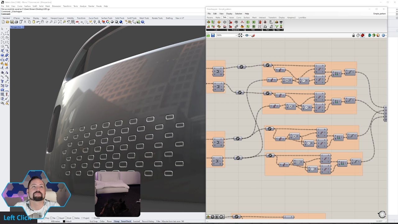 Making a simple pattern with Grasshopper