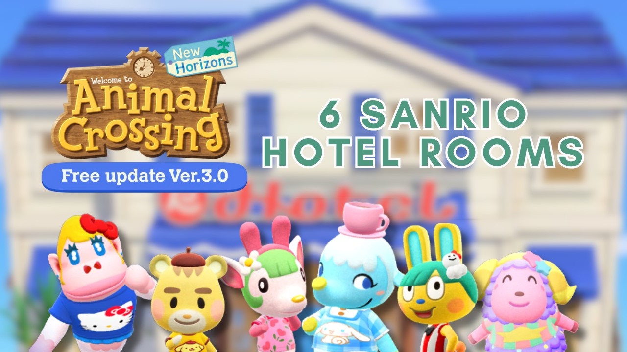 6 идей оформления гостиничных номеров в стиле Sanrio 🏨 Идеи оформления гостиничных номеров в ACNH...