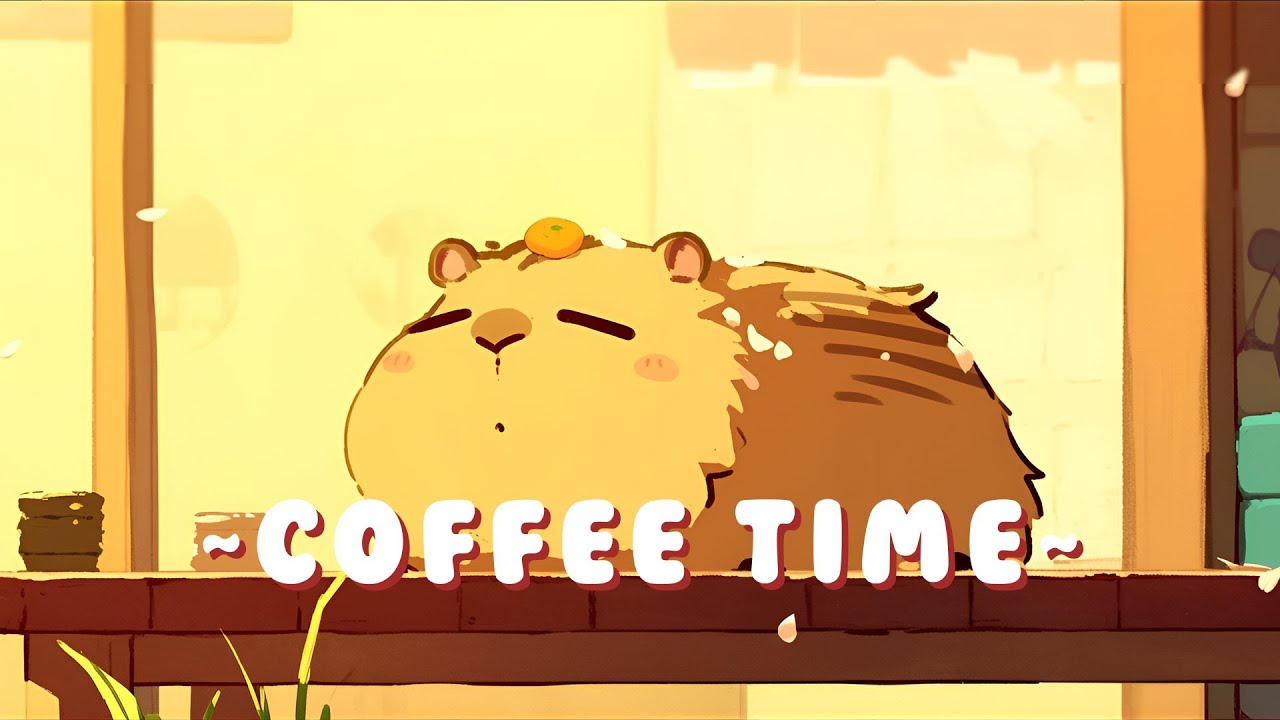 [1 Hour] Capybara Lofi Zone | Ambient Study Beats Mix 🦫 🌿 ☕ | Continuous Mix