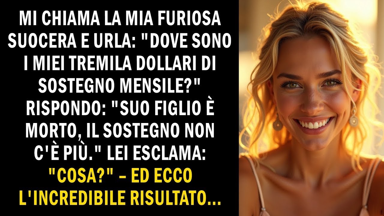 Dopo la morte del figlio, la suocera chiede 3mila al mese  La sua reazione sorprende tutti