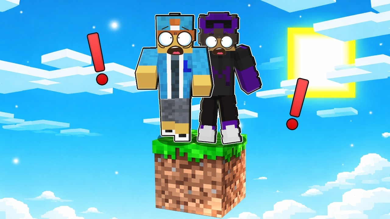 MINECRAFT, PORÉM COM APENAS UM BLOCO!!!