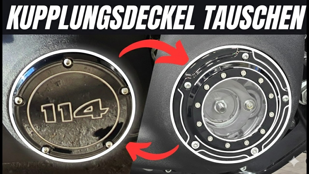 Harley Davidson Softail Kupplungsdeckel Derby cover tauschen montieren