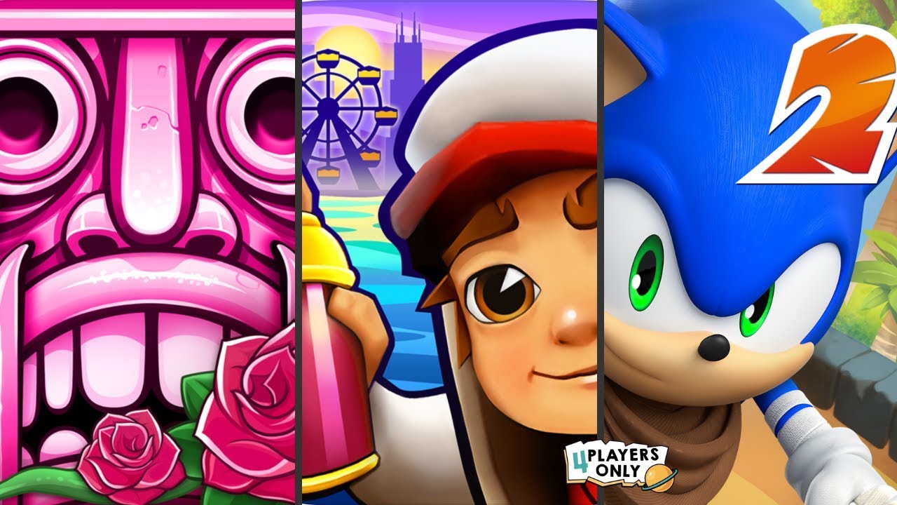 Temple Run 2 [Winter Wasteland] VS Subway Surfers [CHICAGO 2020!] VS Sonic Dash 2: Sonic Boom